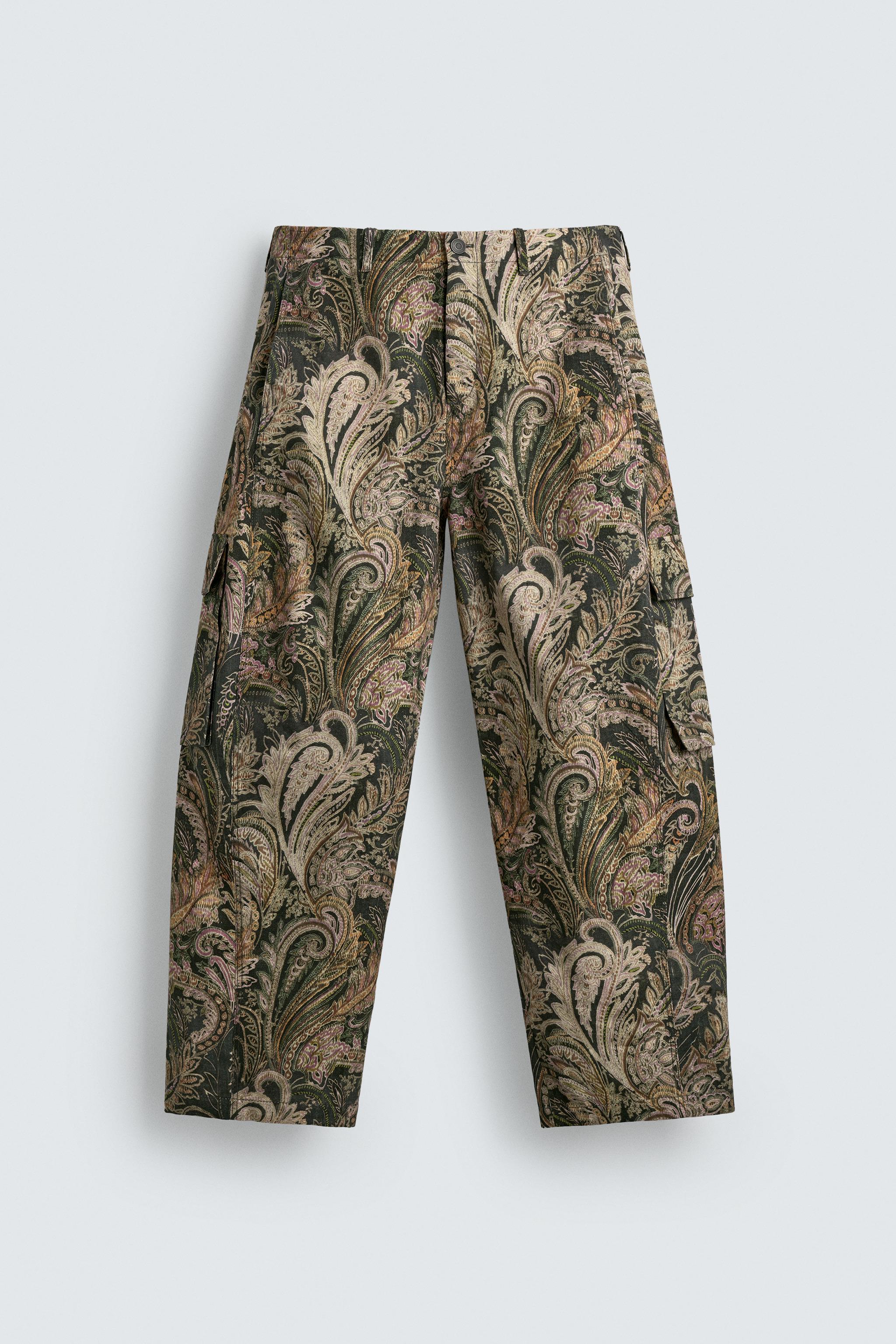 BARREL FIT PAISLEY CARGO PANTS LIMITED EDITION